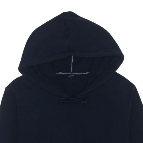 Nautica Womens Navy Pullover Hoodie XL Cotton Blend Casual