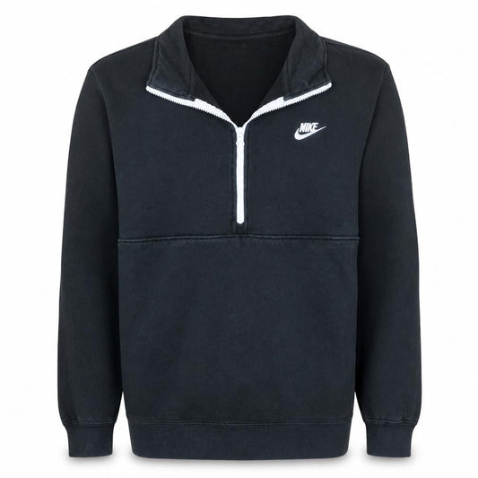 Nike Men's Black M 1/4 Zip Fleece Sweatshirt High Neck Regular Fit