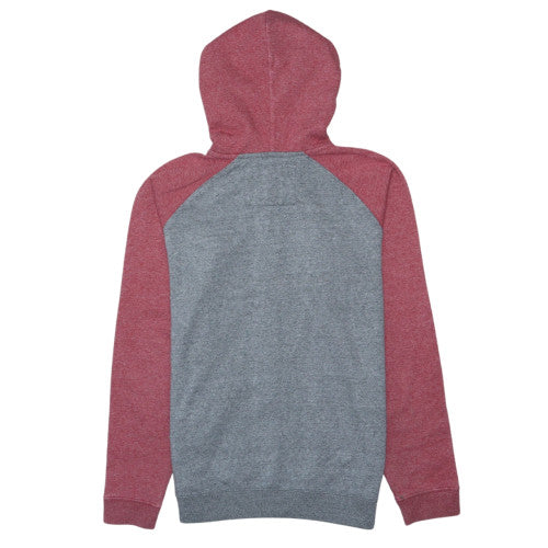 Quiksilver Men's Grey & Red Full Zip Hoodie Size L