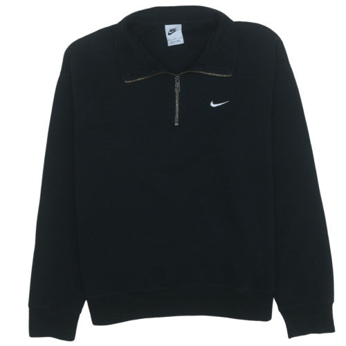 Nike Men's Black M 1/4 Zip Pullover Sweatshirt Fleece Top