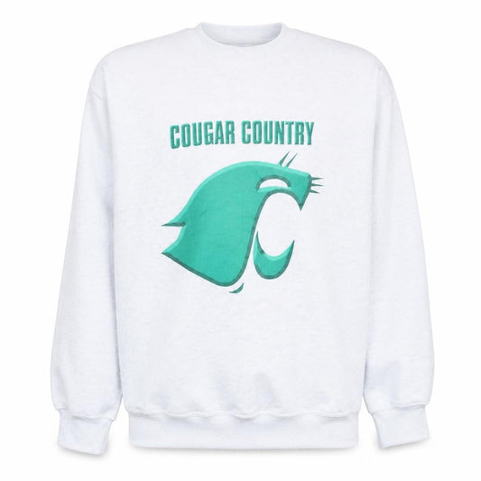 Lee Men's Grey Cougar Country Graphic Pullover Sweatshirt M