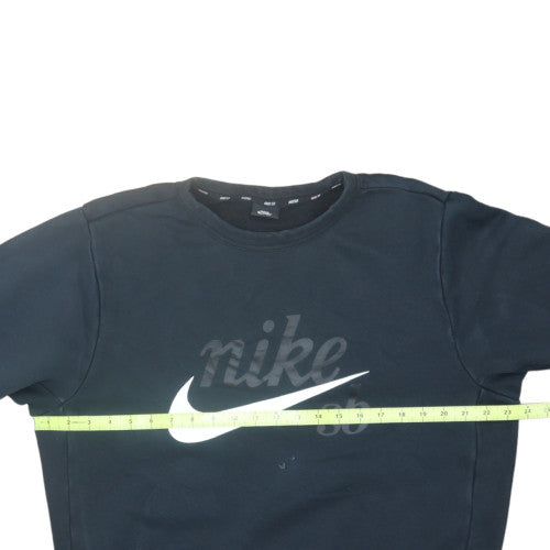 Nike SB Women's Black Large Pullover Sweatshirt Cotton Blend Logo Print