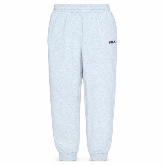 Front view of Fila Men's Grey Sweatpants Small Elastic Waist Jogger Trousers