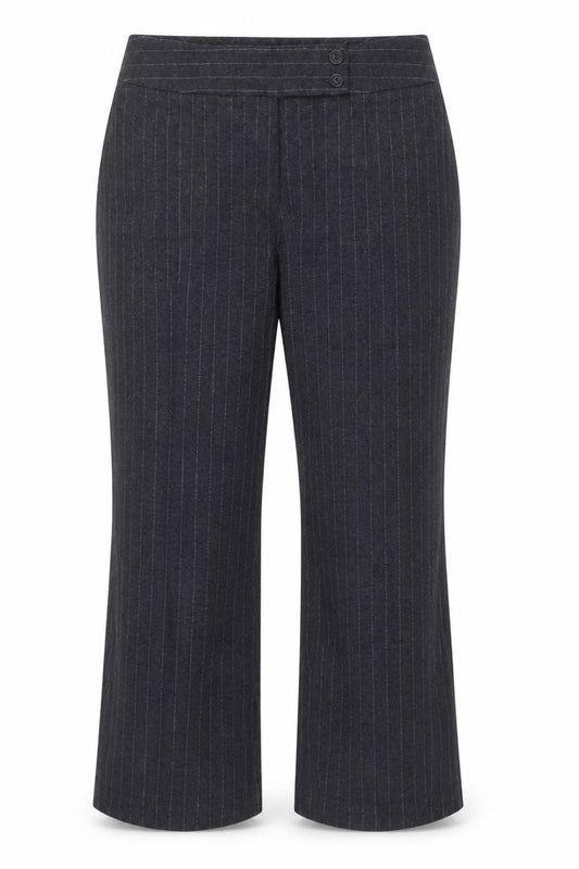 Marks and Spencer Women’s Grey Pinstripe Wool Blend Dress Pants Size 18