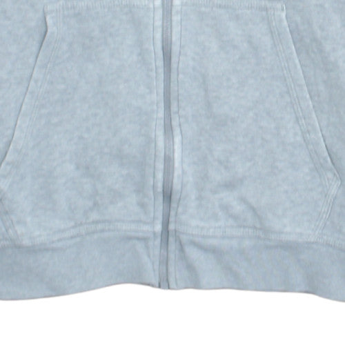 Nike Men's Grey Full Zip Hoodie M Fleece Cotton Blend