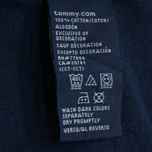 Tommy Hilfiger Men's Blue V-Neck Logo Pullover Sweatshirt 2XL