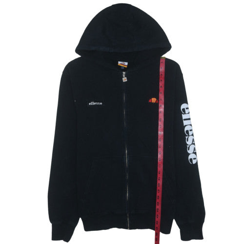 Ellesse Men's Black Full Zip Hoodie Size L Sports Fleece