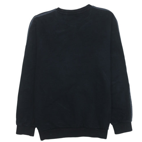 Adidas Men's Black Crew Neck Long Sleeve Sweatshirt Size S