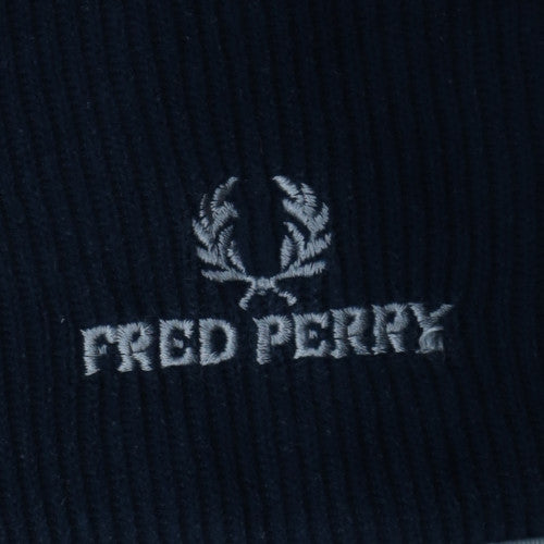 Fred Perry Men's Blue 1/4 Zip Cotton Sweatshirt Size L