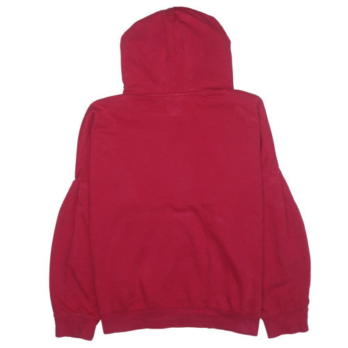 Adidas Women's Red Pullover Hoodie XL Cotton Blend Casual Sportswear