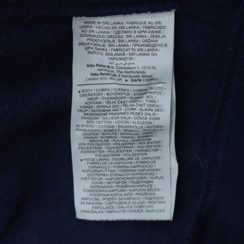 Nike Men's Blue Pullover Hoodie XL Fleece Sweatshirt