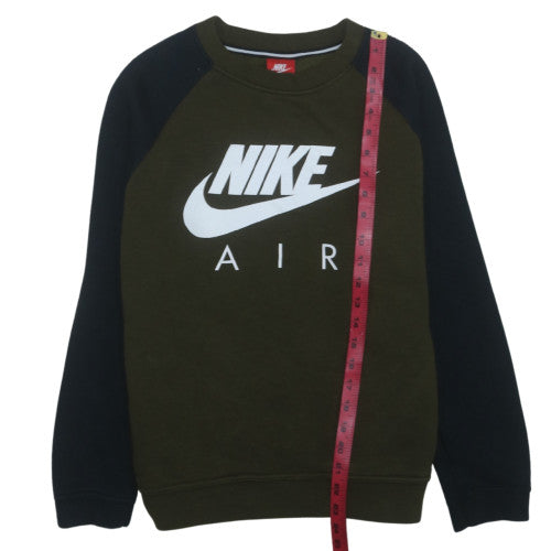 Nike Mens Green Air Logo Pullover Sweatshirt Size M
