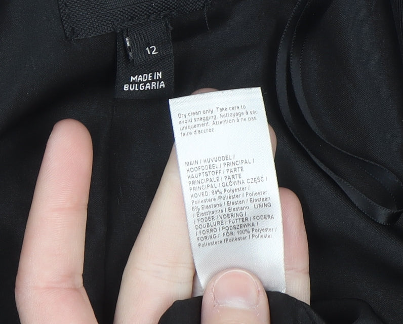River Island Women’s Black Size 12 Blazer Jacket Smart Workwear