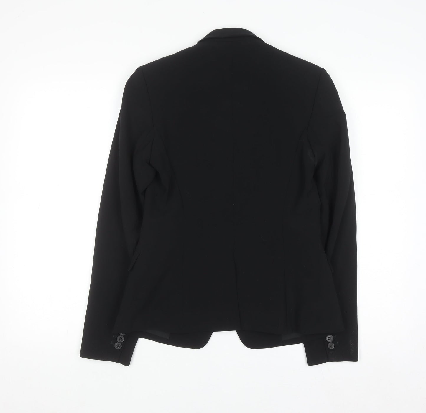 Theory Womens Black Wool Blend Slim Fit Blazer Size 6