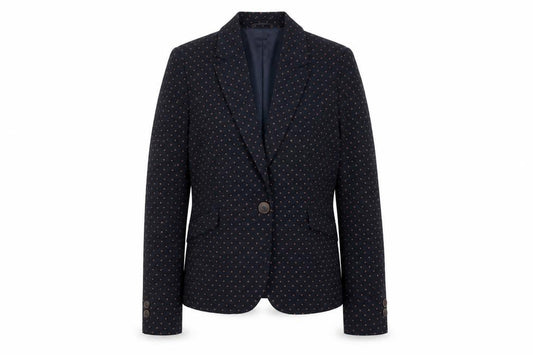 Next Women’s Black Polka Dot Blazer UK 14 Classic Lined Jacket