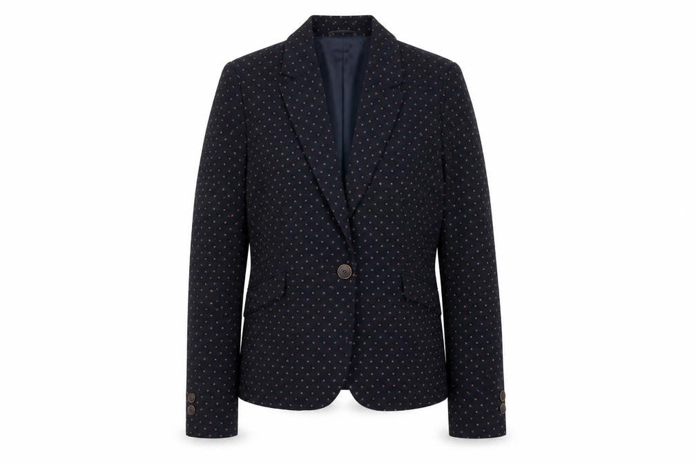 Next Women’s Black Polka Dot Blazer UK 14 Classic Lined Jacket