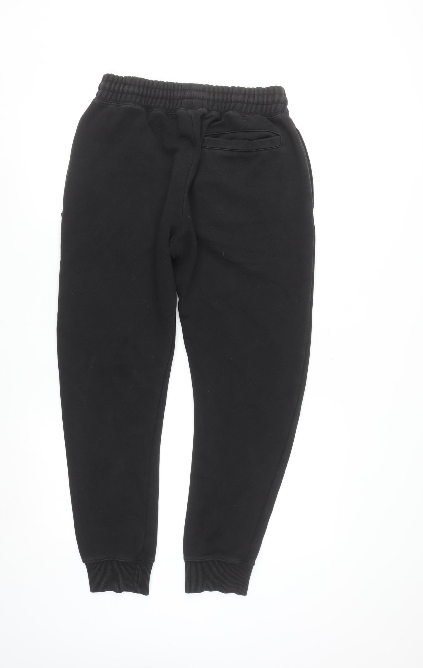 Topman Men's Black Jogger Sweatpants S Regular Fit Fleece Tapered