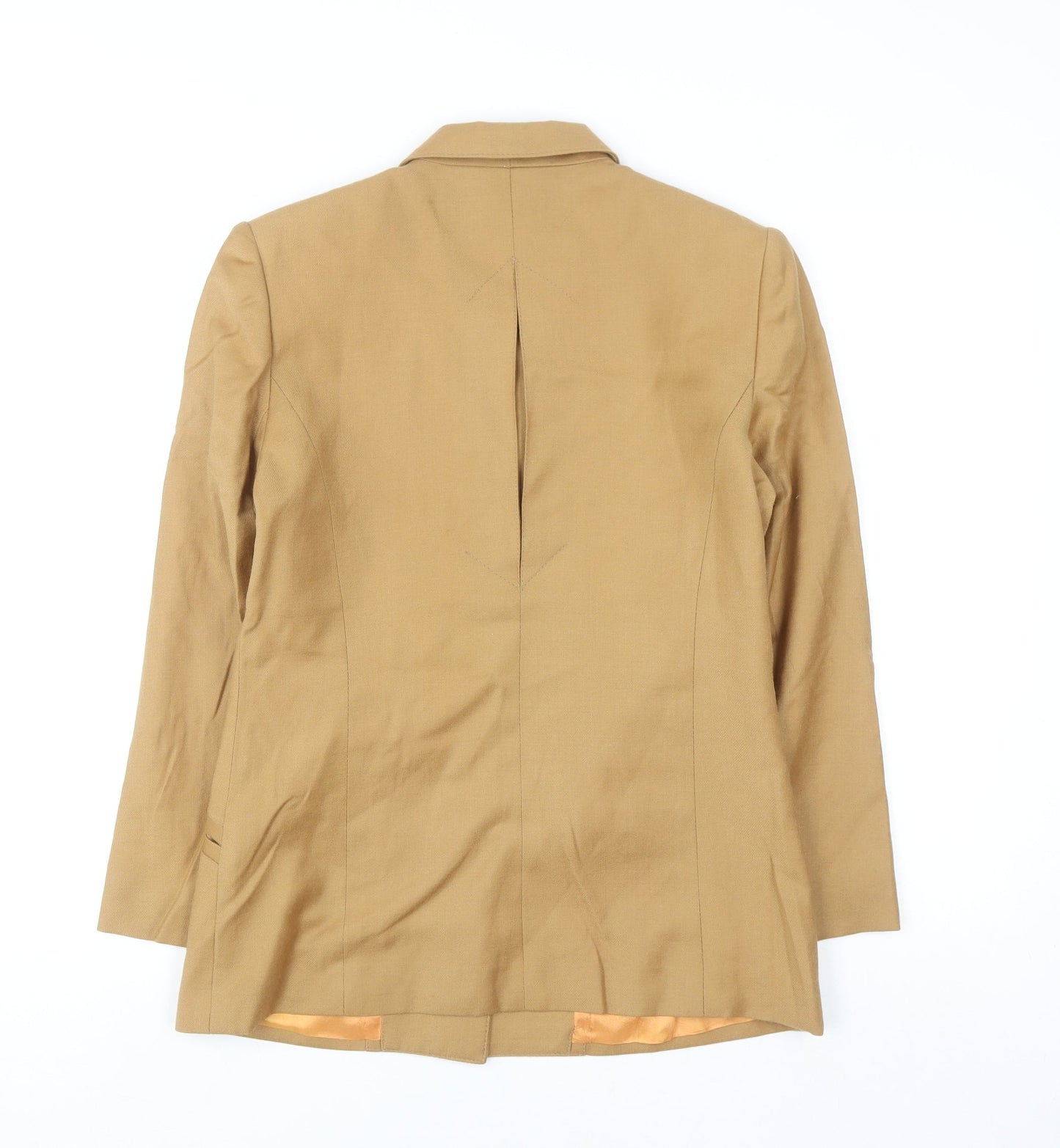 Garey Petites Women Beige Wool Blazer Jacket Size 8 Petite