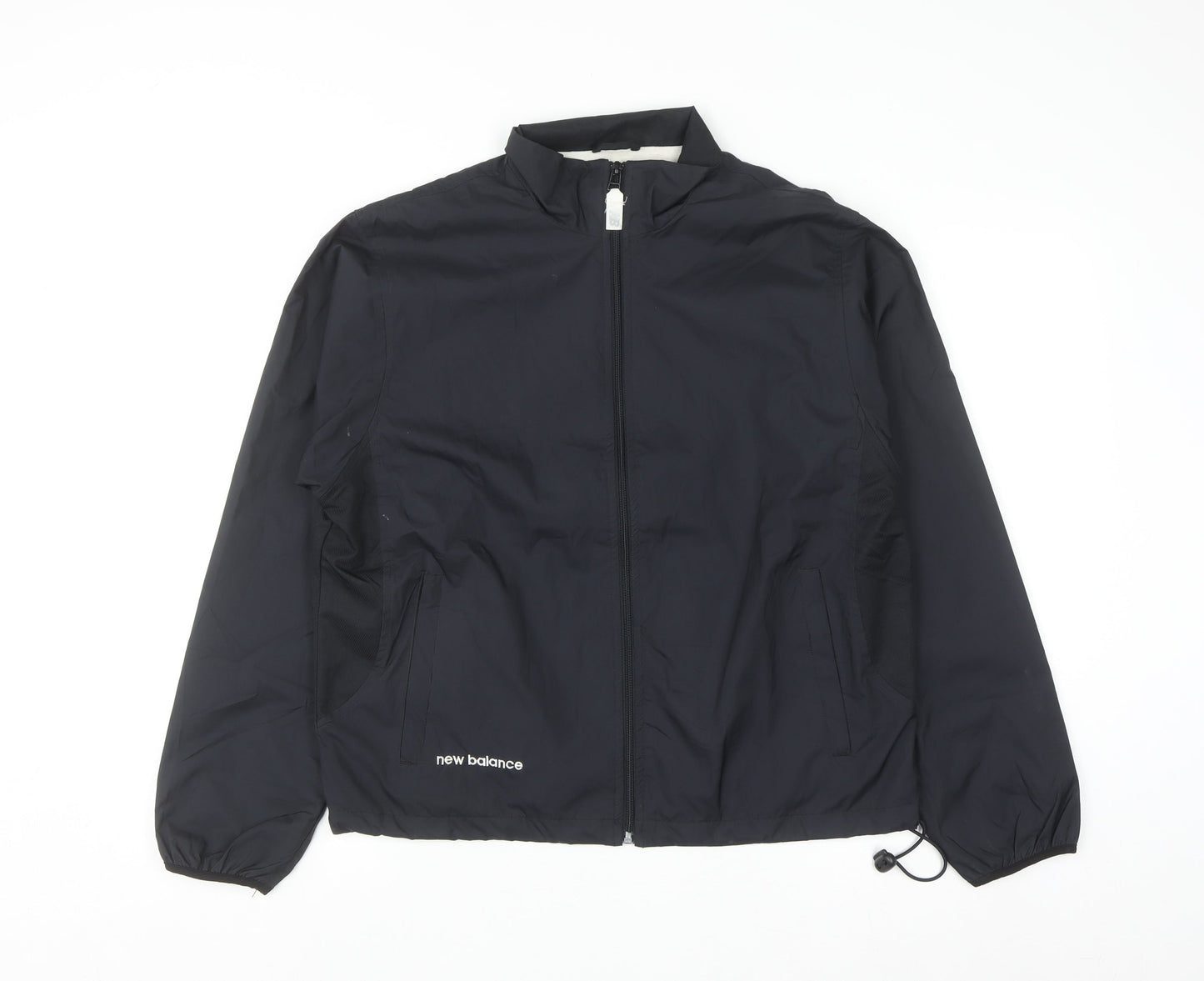 New Balance Men's Black M Windbreaker Lightweight Sports Jacket