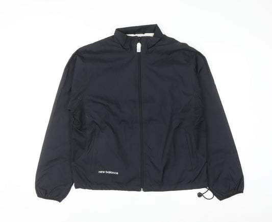New Balance Men's Black M Windbreaker Lightweight Sports Jacket