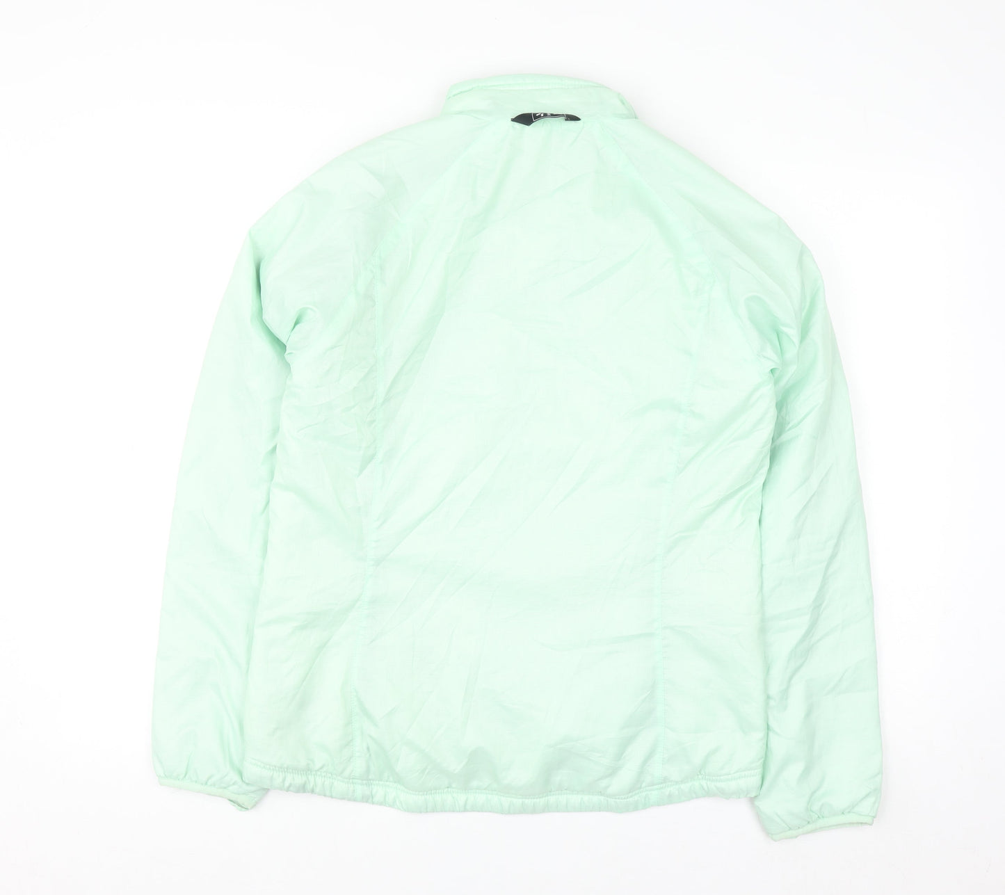 Adidas Womens Green Windbreaker Jacket Size 10 Lightweight Sportswear