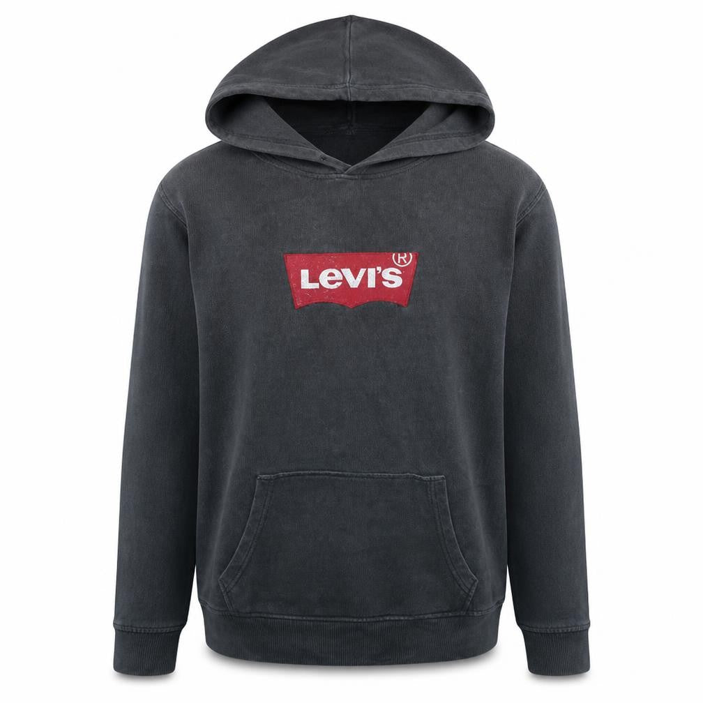 Levi's Men's Black Large Pullover Hoodie with Logo Graphic