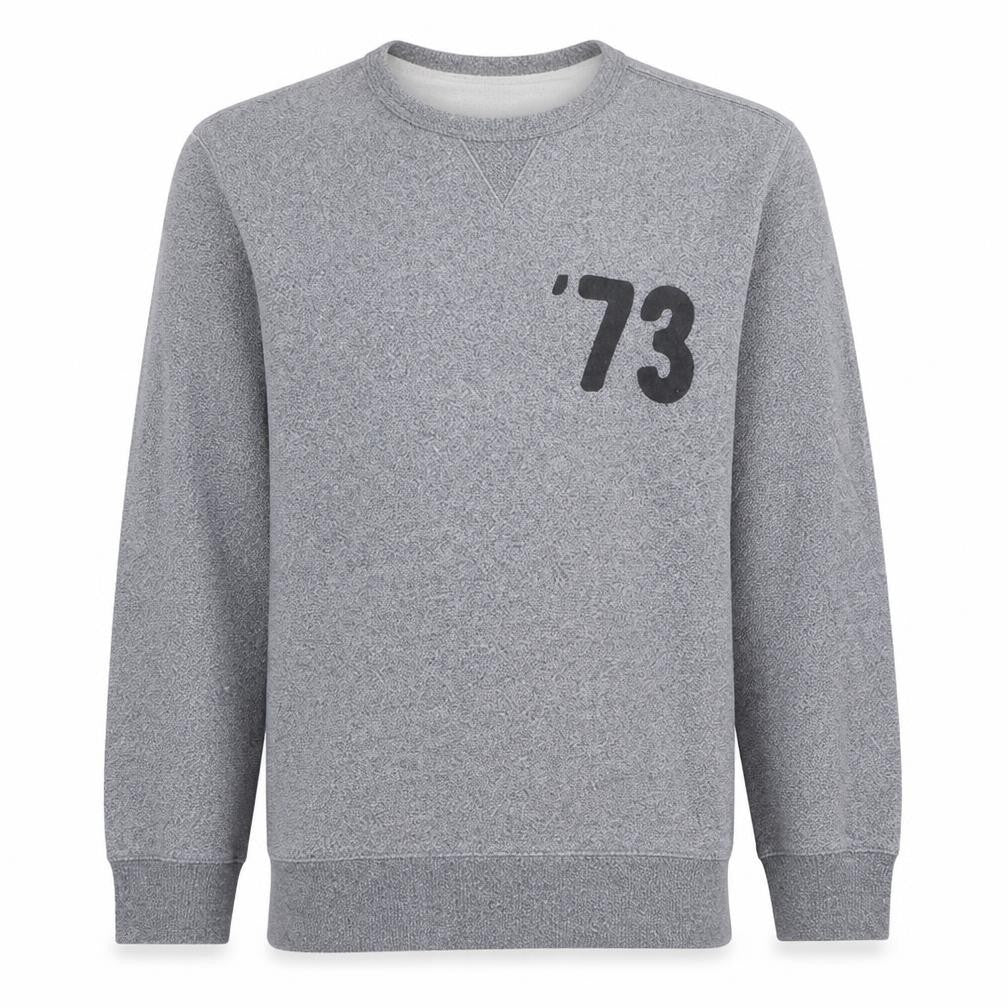 Levi's Men's Grey '73 Logo Crew Neck Pullover Sweatshirt Size M