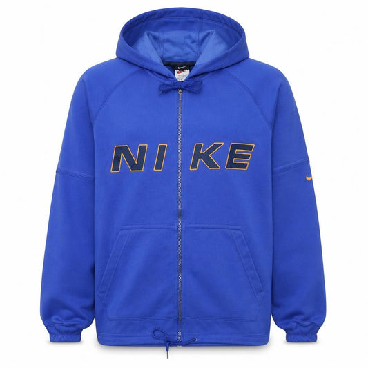 Nike Men's Blue Full Zip Hoodie M Sports Fleece Sweatshirt