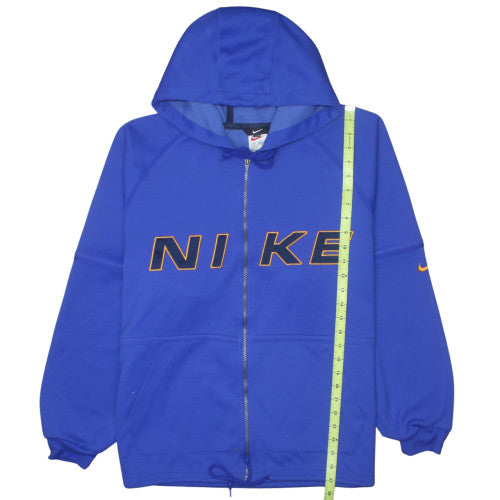 Nike Men's Blue Full Zip Hoodie M Sports Fleece Sweatshirt