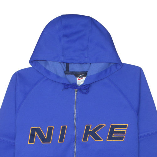 Nike Men's Blue Full Zip Hoodie M Sports Fleece Sweatshirt