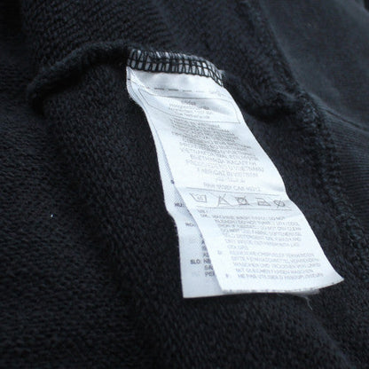 Additional view of Adidas women’s black pullover hoodie, size UK 8, cotton blend 3-stripes