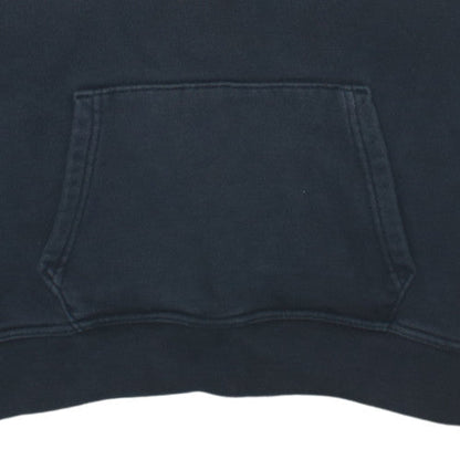 Additional view of Adidas women’s black pullover hoodie, size UK 8, cotton blend 3-stripes