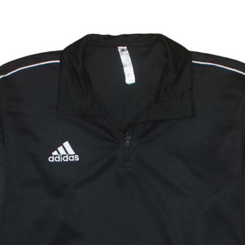 Adidas Mens Black L 1/4 Zip Athletic Sweatshirt