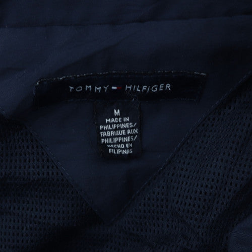 Tommy Hilfiger Men's Blue Hooded Windbreaker Jacket Size M