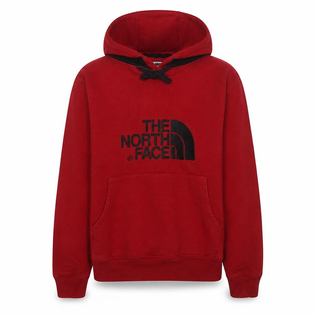 The North Face Men's Red Hoodie Size S Pullover Cotton Graphic Logo
