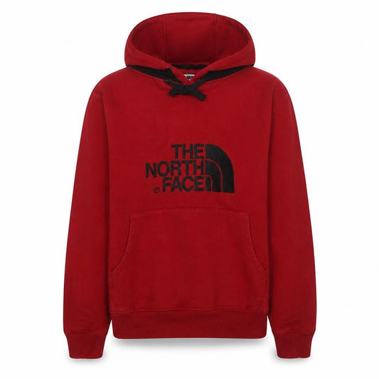 The North Face Men's Red Hoodie Size S Pullover Cotton Graphic Logo