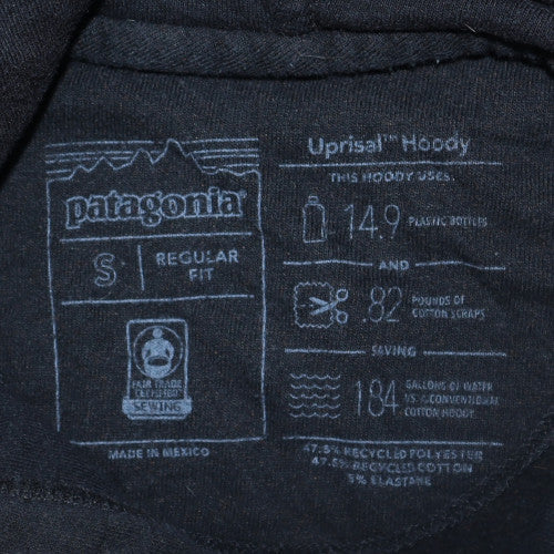 Patagonia Men's Black Pullover Hoodie Regular Fit Small