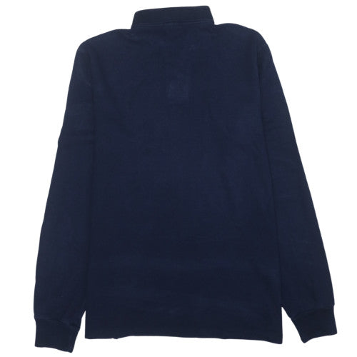 Ralph Lauren Men's Navy Slim Fit Long Sleeve Polo Shirt Size L