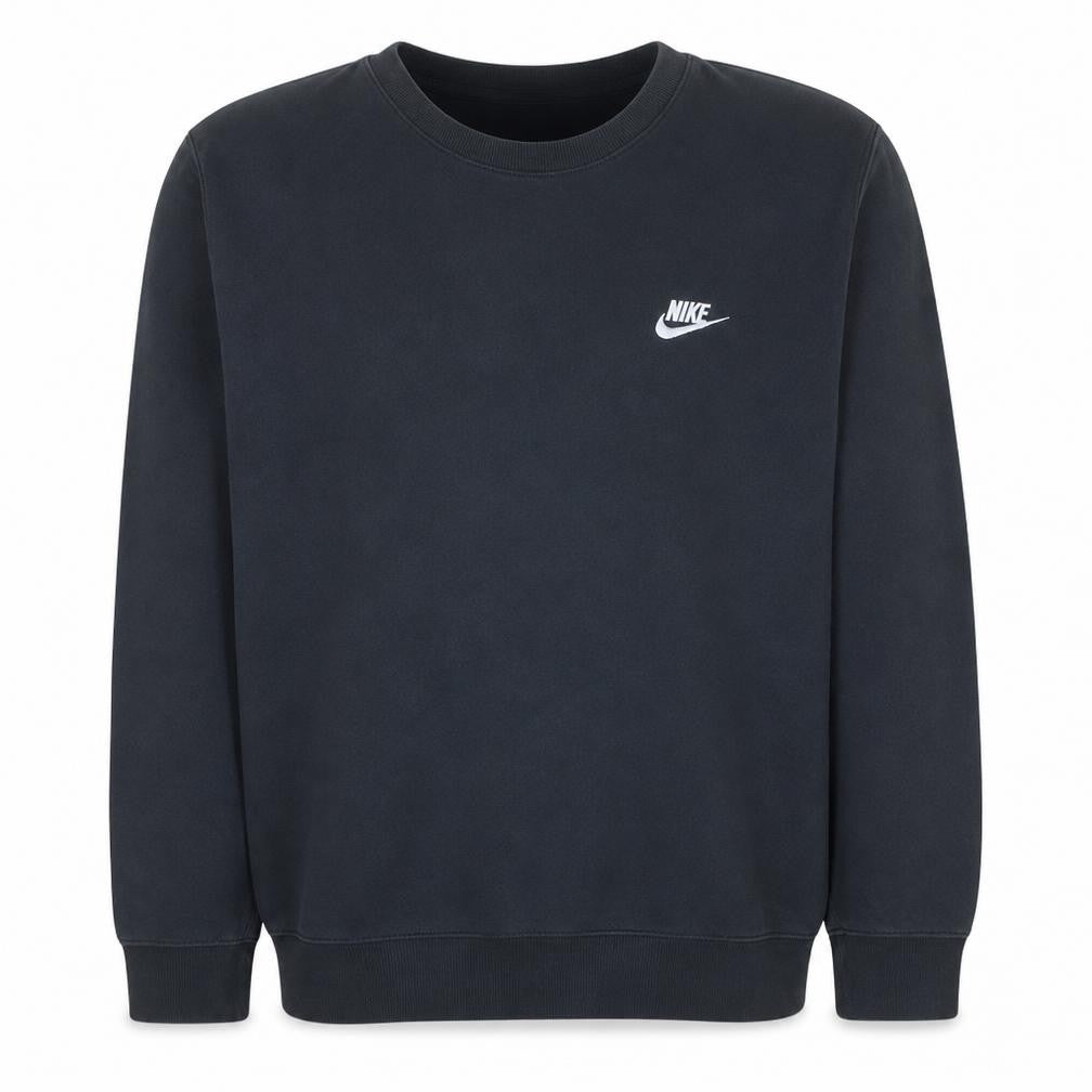 Nike Men's Black Pullover Fleece Sweatshirt M Regular Fit