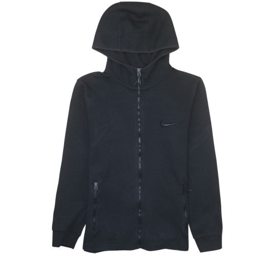 Nike Men's Black Full Zip Hoodie Fleece Size M Regular Fit