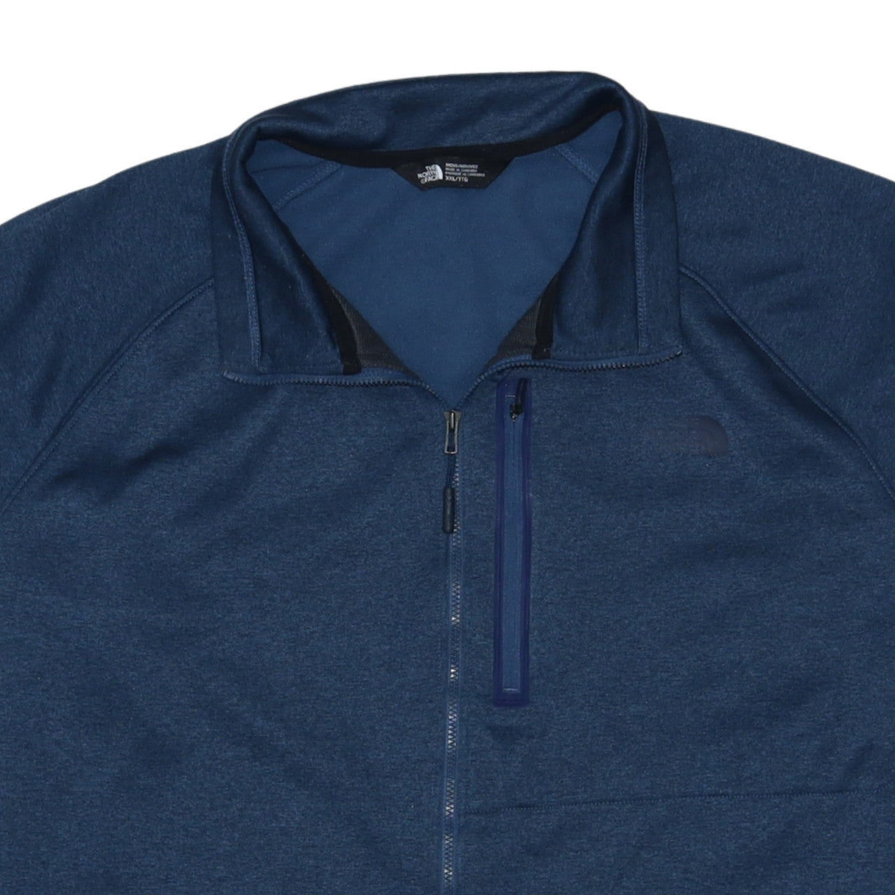The North Face Mens Blue XXL Full Zip Fleece Track Jacket