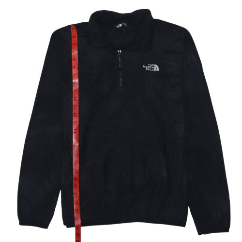 The North Face Men's Black Fleece 1/4 Zip Pullover Sweatshirt M