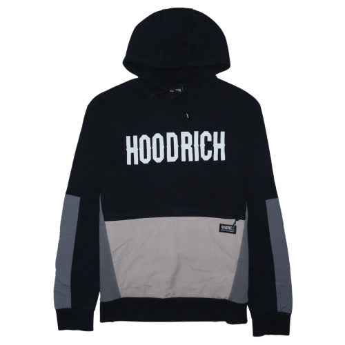 Hoodrich Men's Black XL Pullover Hoodie with Logo and Zip Pocket