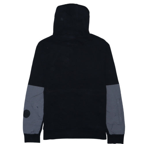 Hoodrich Men's Black XL Pullover Hoodie with Logo and Zip Pocket