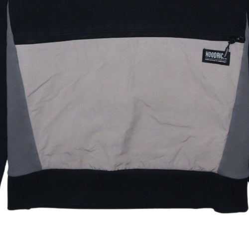 Hoodrich Men's Black XL Pullover Hoodie with Logo and Zip Pocket