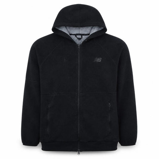 New Balance Men's Black XL Full Zip Hoodie with Logo