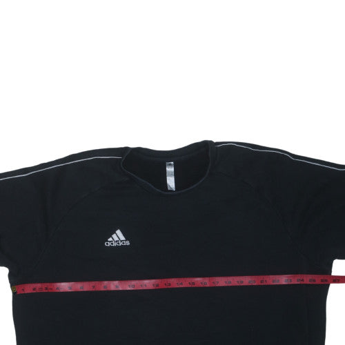 Adidas Men's Black 2XL Crew Neck Sports Sweatshirt