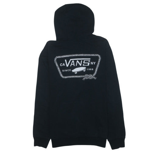 Vans Men's Black Pullover Hoodie Small Skate Logo Fleece Sweatshirt