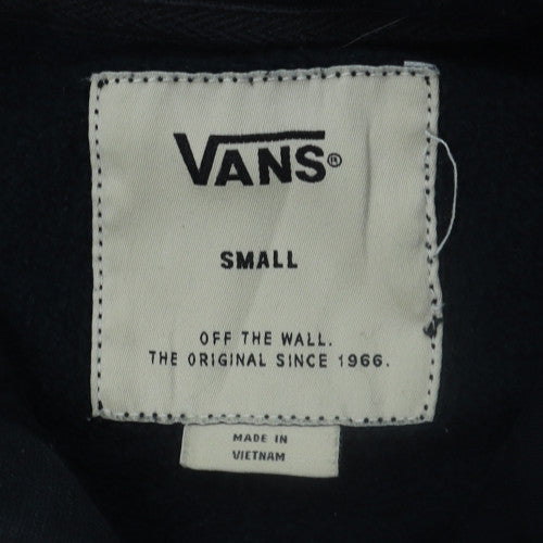 Vans Men's Black Pullover Hoodie Small Skate Logo Fleece Sweatshirt