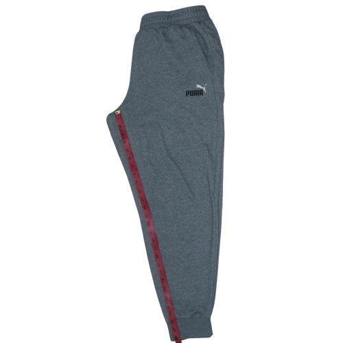 Puma Men Grey XL Fleece Jogger Sweatpants Activewear Trousers